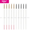 Lidan's new nail art tools: 5-piece set of silicone pens, hollowed-out engraved and embossed pens, soft rubber pen set details Picture